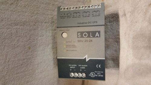SOLAHD SDU DIN Rail DC UPS Series (SDU 20-24)