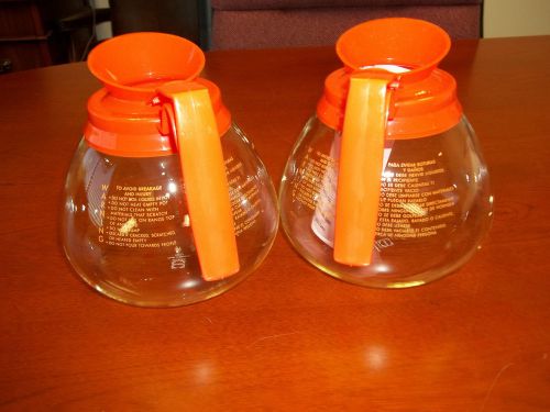 2 Pack - 12 Cup Commercial Coffee Pots/Carafes/Decanters for Bunn - Decaf