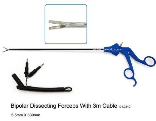 Brand New Bipolar Dissecting Forceps+ Cable Laparoscopy