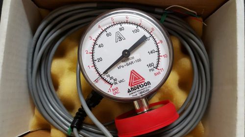 Anderson em074 010051011a pressure gauge, hi/low switch for sale