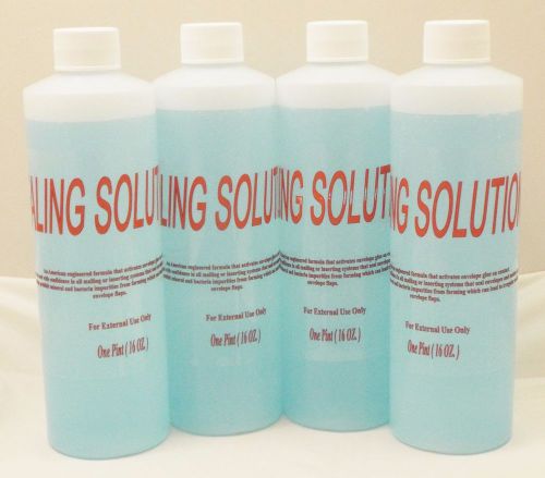 Four Pints (64 Oz Total) Sealing Solution for Pitney Bowes E-Z Seal 601-1