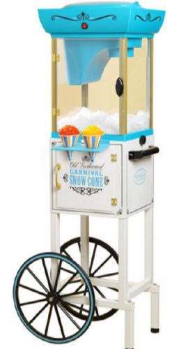 Vintage Collection Snow Cone Cart, Ice Sno Shaver Machine Concession Stand