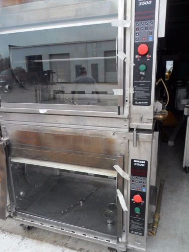 Hardt Inferno 3500 Stainless Steel Rotisserie Oven double stack blaze 64 chicks