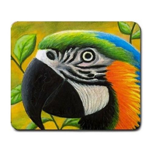 Mousepad from art painting Bird 50 parrot by L.Dumas