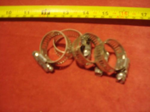 (3342.) Hose Clamps for up to 3/4&#034; Dia. Hose  - Lot of 4