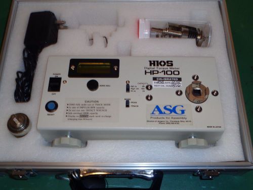 HIOS/ASG HP-100 DIGITAL TORQUE TESTER. *CALIBRATED*