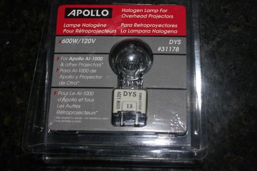 Apollo Overhead Projector Halogen Lamp - 600W/120V  #31178 new saeled
