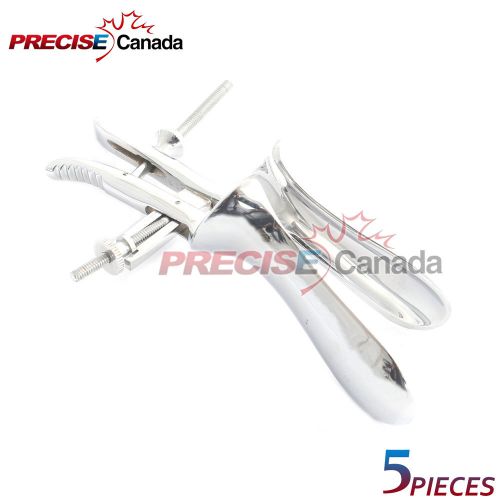 SET OF 5 MILLER VAGINAL SPECULUM STAINLESS STEEL SURGICAL GYNECOLOGY INSTRUMENTS