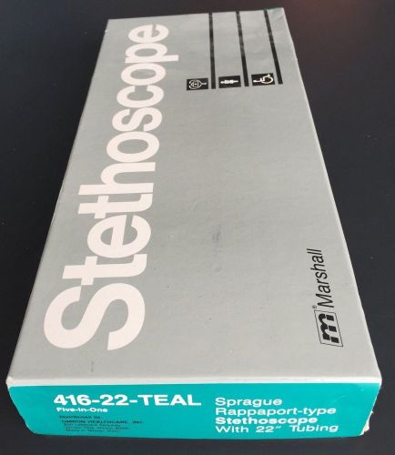 MARSHALL STETHOSCOPE 416-22-TEAL. FREE SHIPPING.