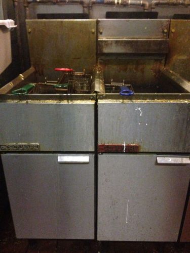 Gas 40lb (2) Deep Fryers . Used ..good Conditions I Pick Up Only