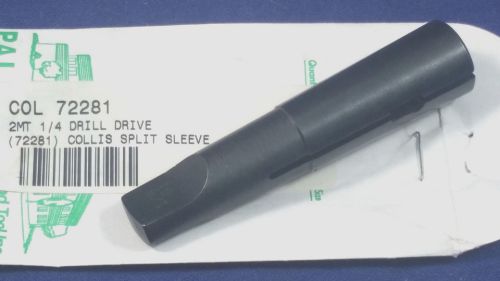 New collis mt2 2mt morse taper 1/4&#034; split sleeve drill driver 72281 - expedited for sale