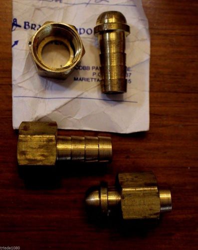(4) 1/2&#034; x 1/2&#034; hose &amp; fip swivel hose barb - 2 piece,new anchor brass #29-fs-88 for sale
