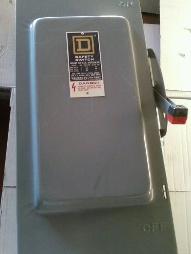 Square D 100 Amp Safety Switch H223N Fusible 240V 2 pole