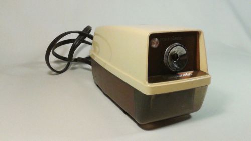 Panasonic Point-O-Matic Vintage KP-33A Pencil Sharpener Beige With Light Good