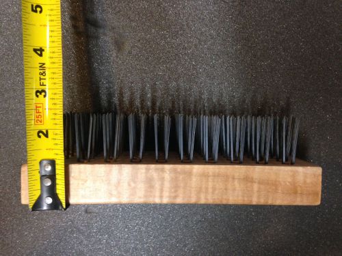 Wire Bristle Wood Back Brush for Metalworking Blacksmithing Farrier