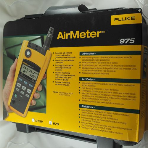 New fluke 975v airmeter and air velocity probe kit for sale
