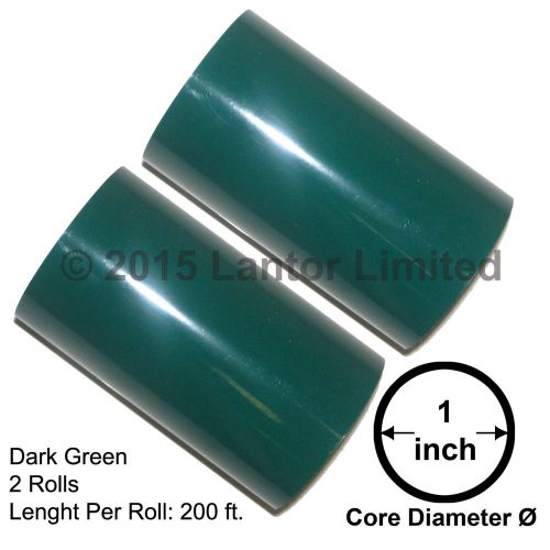 Hot Stamp Foil Stamping Tipper Kingsey 2Rolls 3&#034;x200ft DarkGreen#YED-5950-S2-1&#034;#
