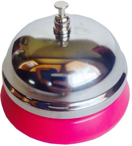 Hot Pink Service Bell Ring  restaurant kitchens, hotels, and convenience stores