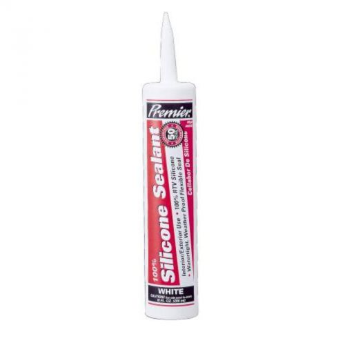Silicone Sealant White Premier Adhesive Caulk 441045 076335410456