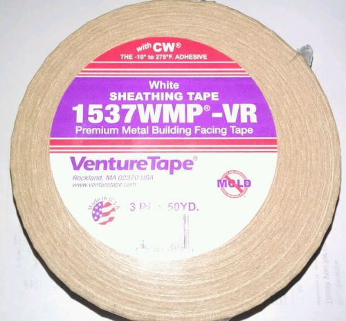 Venture Tape 1537wmp - 3&#034;x150&#039; White Vinyl Tape 1 roll