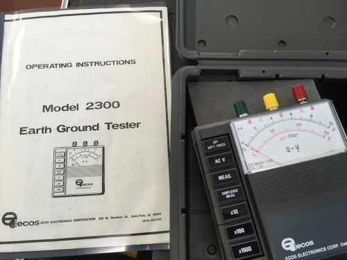 Ecos Earth Ground Tester Model 2300