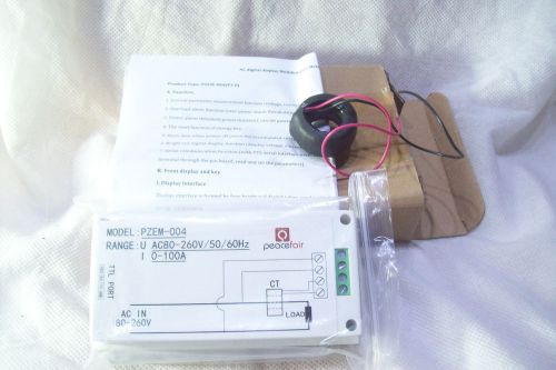 Digital 100A LED AC Voltage KWh Time Watt Voltmeter Ammeter Power Monitor Meter