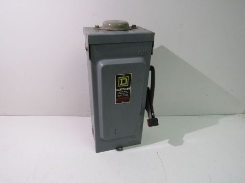SQUARE D HU361RB SAFETY SWITCH 30A 600VAC 30HP 3-PHASE ***XLNT***
