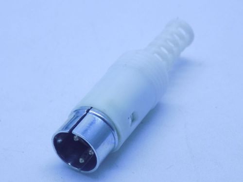 1x Male 3 Pin DIN Plug Connectors with Plastic Handle