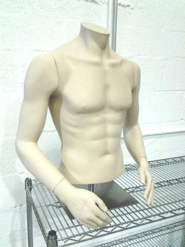 Male Mannequin Torso with Base
