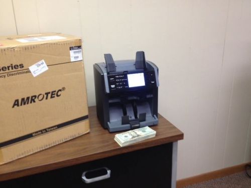 Amrotec x-1 mixed bill counter currency discriminator with counterfeit detection for sale