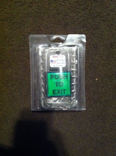Alarm controls ts-2 &#034;push to exit&#034; single gang mount button, access control nib for sale