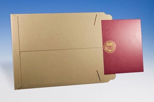9&#034; x 11 1/2&#034; kraft tab lock no bend mailers open end catalog envelopes 200/lot for sale