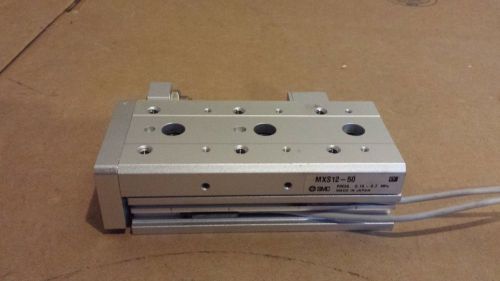 SMC MXS12-50 Guided Double Rod Pneumatic Linear Actuator