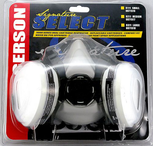 NEW Gerson 9000 Series Half Mask Respirator, G01 OV dual cartridges, P95 filters