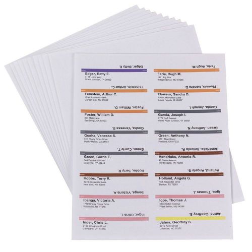 Smead Viewables Color Labeling System Refill Pack 3 7/16&#034; x 1 1/4&#034; White 160 ...
