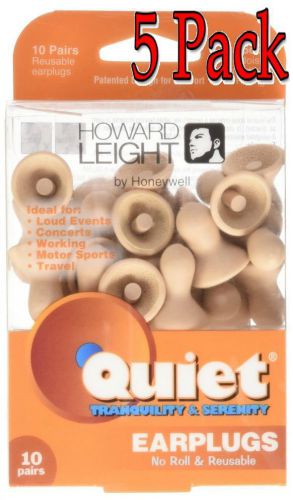 Howard Light Quiet Ear Plugs, Reusable, 10pairs, 5 Pack 033552016830A291