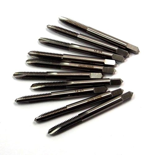 Spiral point plug taps #12-24 h3 2fl hss unc 2-3/8&#034; oal qty 10 &lt;352&gt; for sale