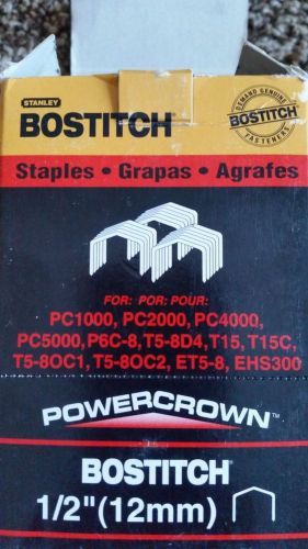 Bostitch PowerCrown 1/2&#034; (12mm) STCR5019 1/2-5m  5packs = 1000