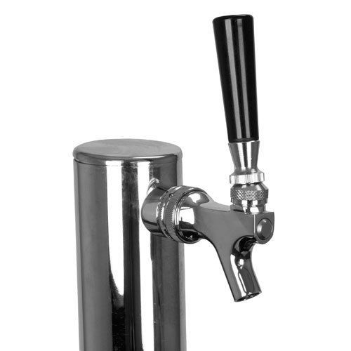 POLISHED CHROME DRAFT BEER FAUCETwith tap handle- keg tap kegarator spout