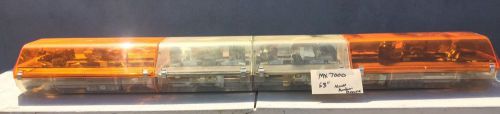 Code 3 pse mx 7000 58&#034; light bar with new amber domes hologen led for sale