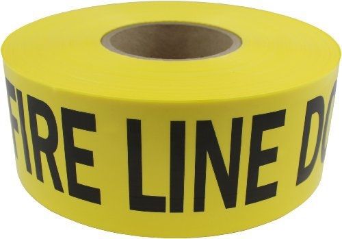 Presco B3103Y15-658 1000&#039; Length x 3&#034; Width x 3 mil Thick, Polyethylene, Yellow