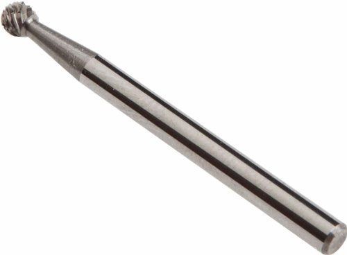 Forney 60135 Tungsten Carbide Burr with 1/8-Inch Shank, Ball Shaped, 1/8-Inch