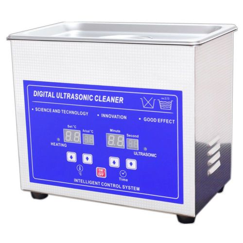 3.2L Digital Ultrasonic Cleaner Machine with Timer Heated Cleaning tank