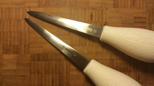 Two (2) Dexter Russell Oyster Knives. SaniSafe # S122 NSF Rated. Boston Style