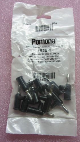 Pomona Electronics Banana Plugs Black 1825-0 (10 PCS) #TQ342