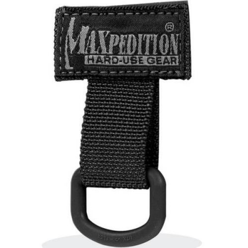 Maxpedition Black Tactical T-Ring - 2&#034; X 1&#034; Loop Field For Patches - 1713B