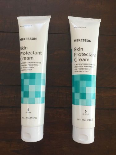 Lot of 2 - Skin Protectant McKesson 6 oz. Tube Cream - NEW