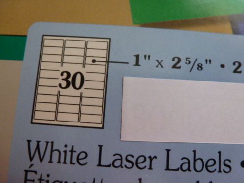 :) 20 Sheets Laser InkJet White Labels size 5261 30 per sheet 600 total
