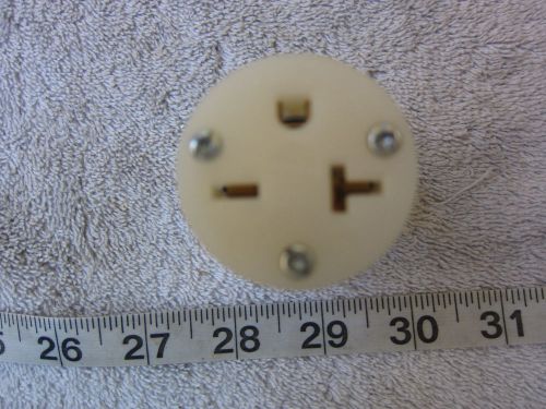 Hubbell hbl 5469 20a 250v staight blade connector  6-20r, used for sale