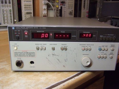 HP 4193A Vector Impedance Meter .4 - 110 MHz - No Probe - Passes Self Test!